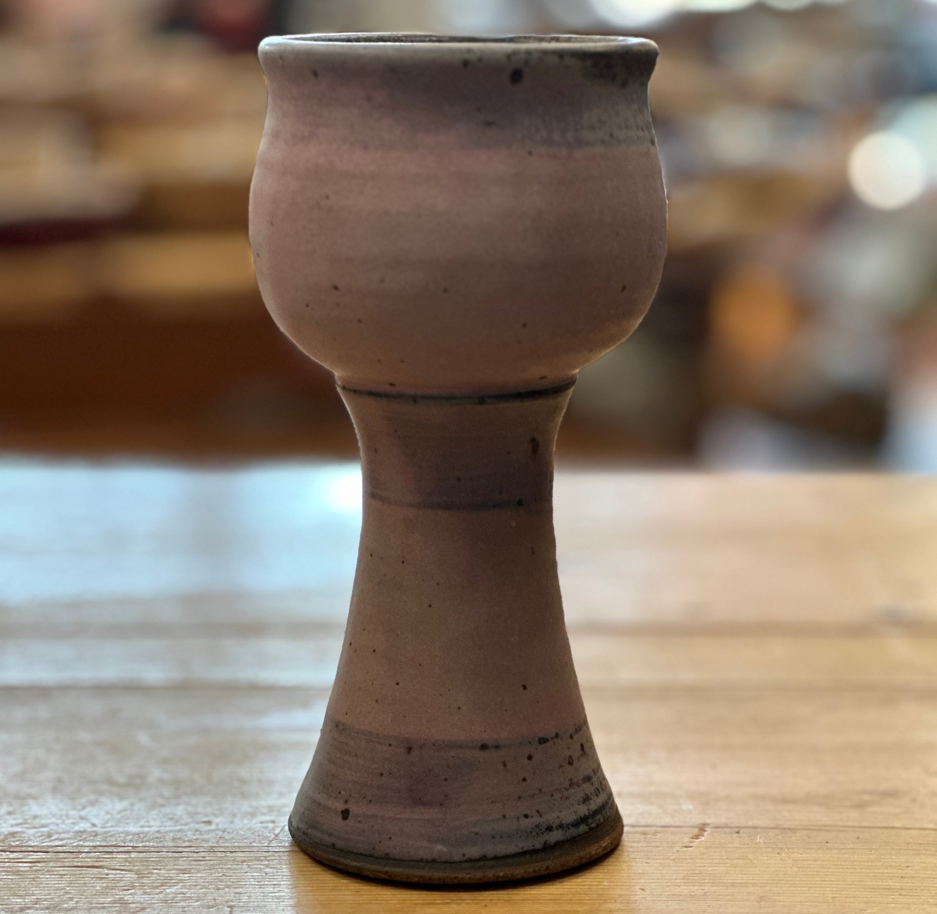 Purple Pottery Goblet