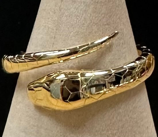 Snake 18k Gold Plated over Sterling Silver Ring