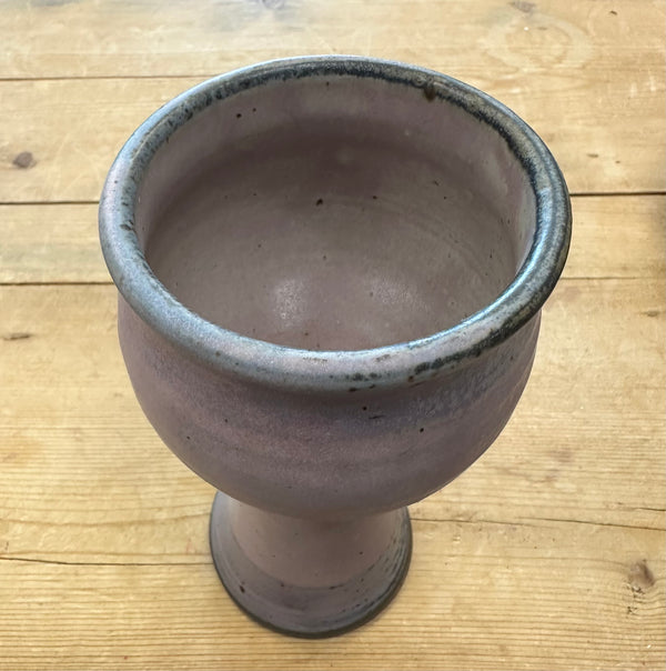 Purple Pottery Goblet