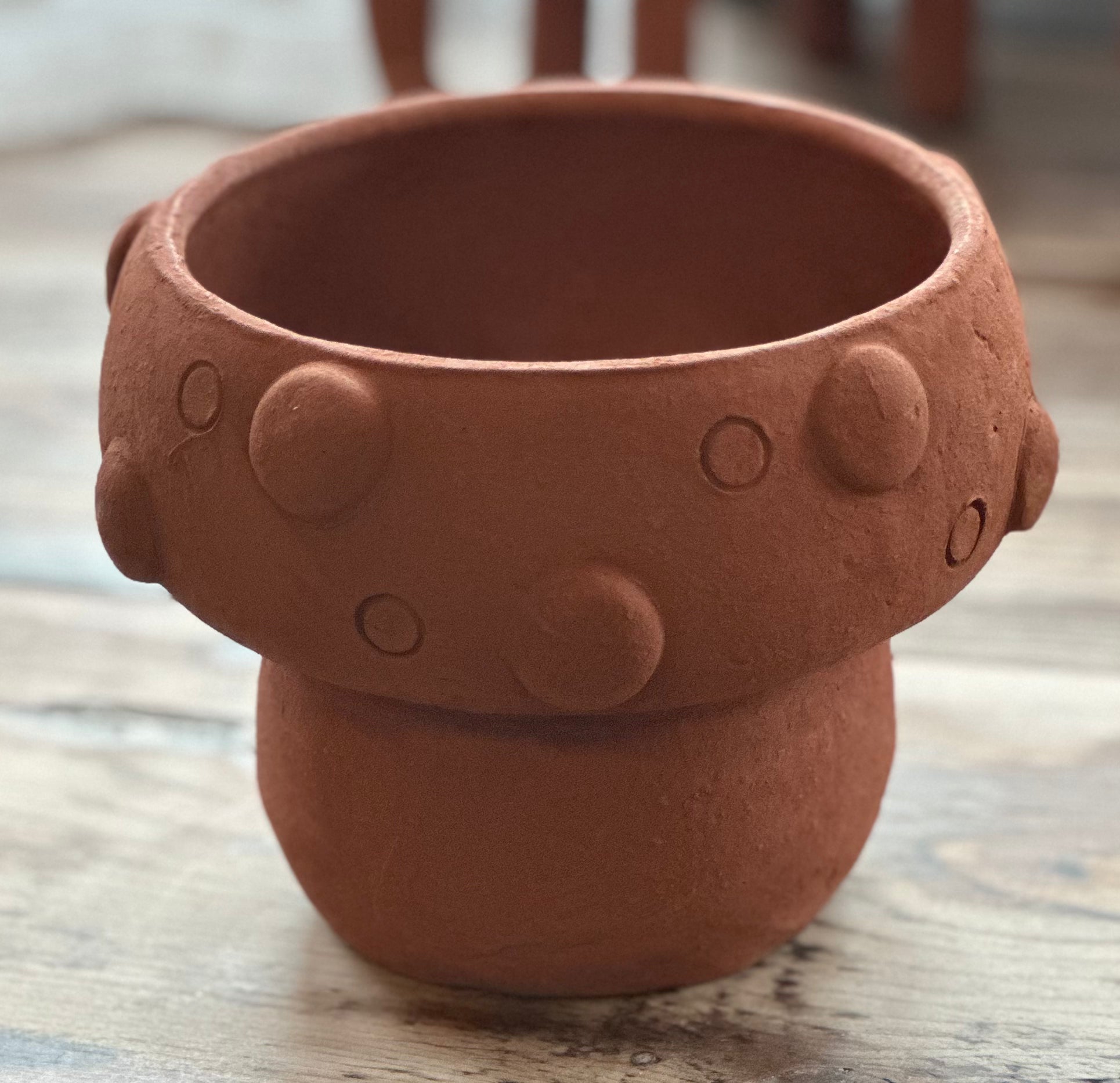 Jardineras de terracota de comercio justo