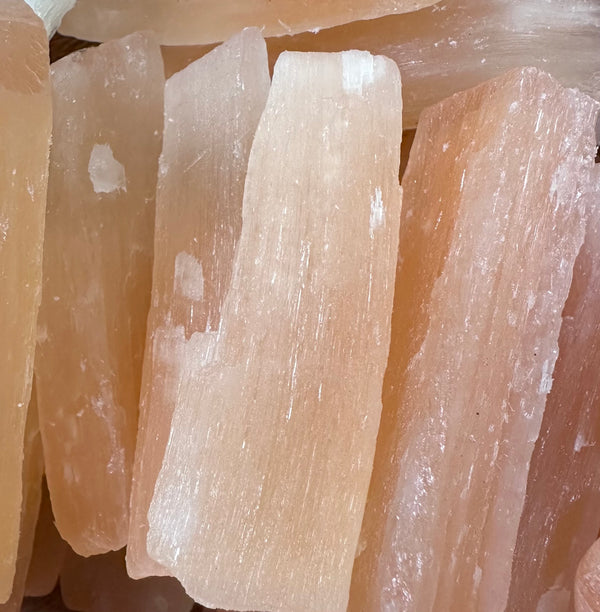 Selenite - Orange Peach