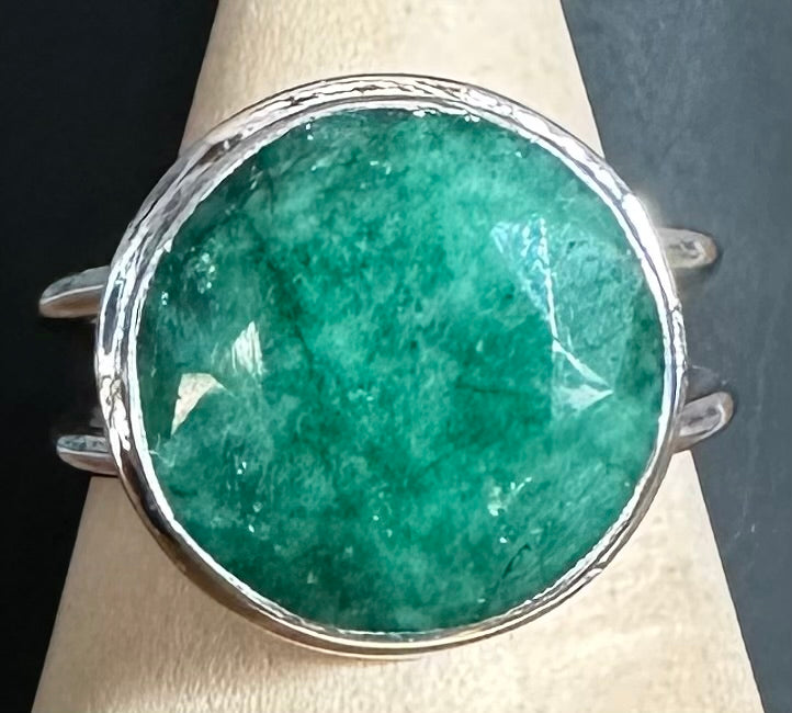 Emerald & Sterling Silver Rings