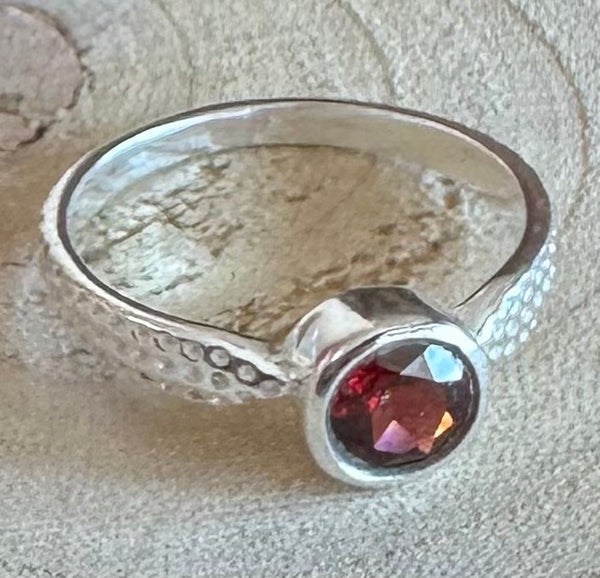 Garnet Sterling Silver