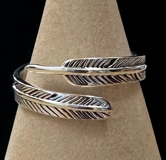 Feather Wrap Sterling Silver .925 Ring