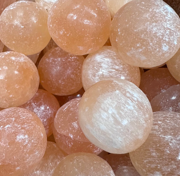 Selenite - Orange Peach