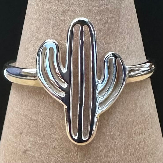 Cactus Sterling Silver .925 Ring