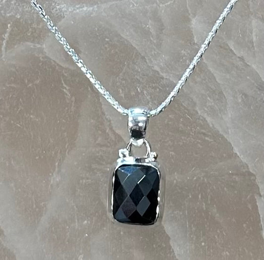 Hematite Sterling Silver 18” Necklace