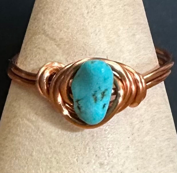 Joyas envueltas a mano con alambre de Kaley
