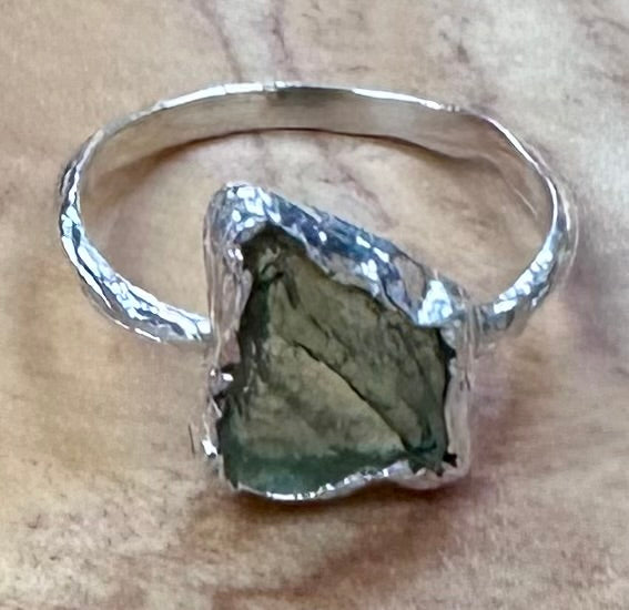 Moldavite & Sterling Silver