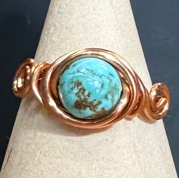 Joyas envueltas a mano con alambre de Kaley