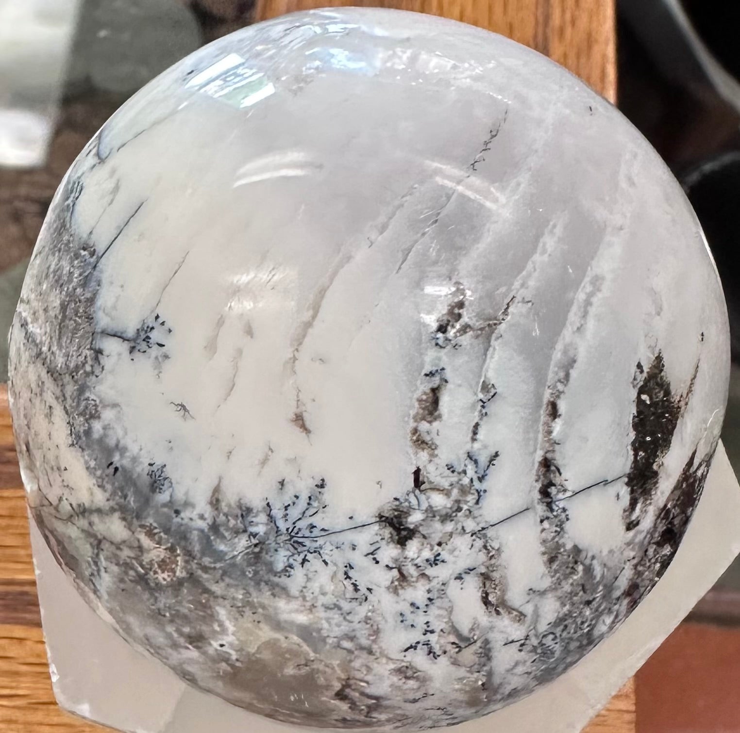 Snow White Lace Agate