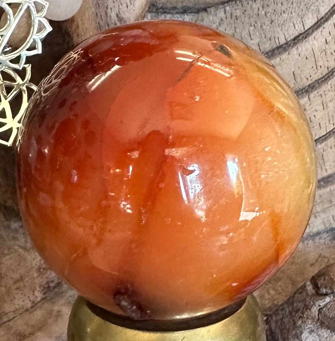 Carnelian Crystal Spheres