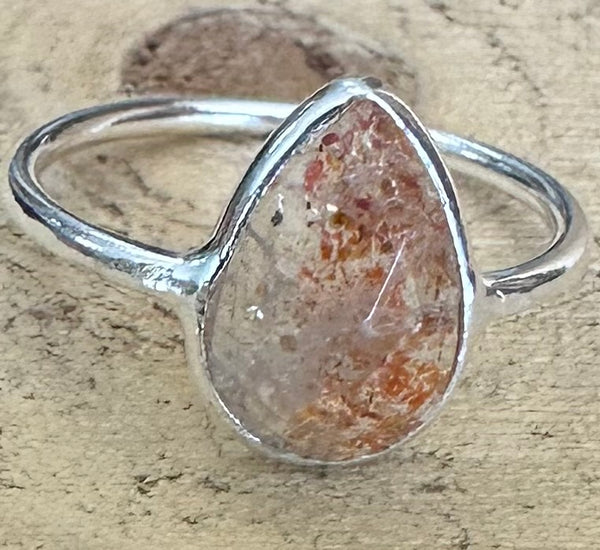 Collar de plata de ley de 18" con piedra solar