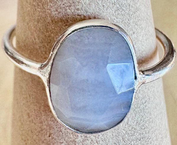 Blue Lace Agate & Sterling Silver