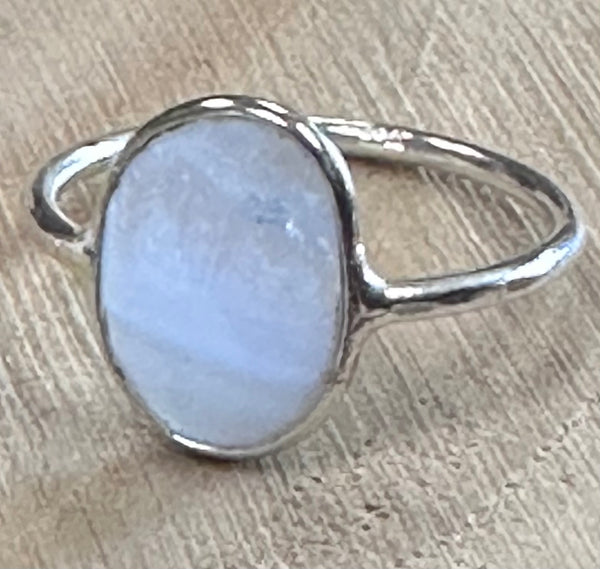 Blue Lace Agate & Sterling Silver