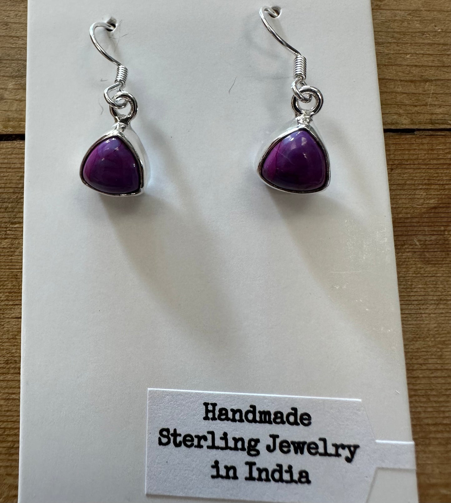 Purple Turquoise Sterling Silver