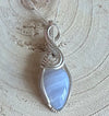 Blue Lace Agate & Sterling Silver