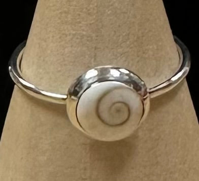 Eye of Shiva Dainty Sterling Silver .925 Ring