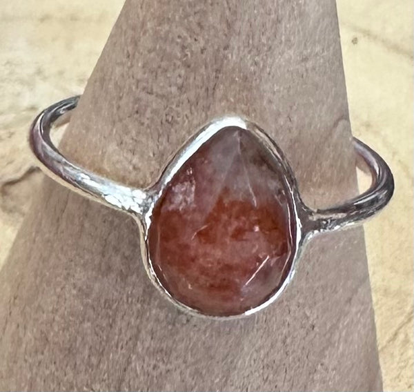 Collar de plata de ley de 18" con piedra solar