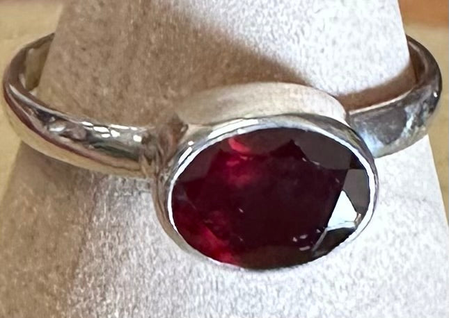Garnet Sterling Silver