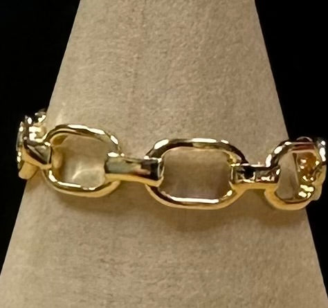 Chain Link 18k Gold Plated over Sterling Silver Ring