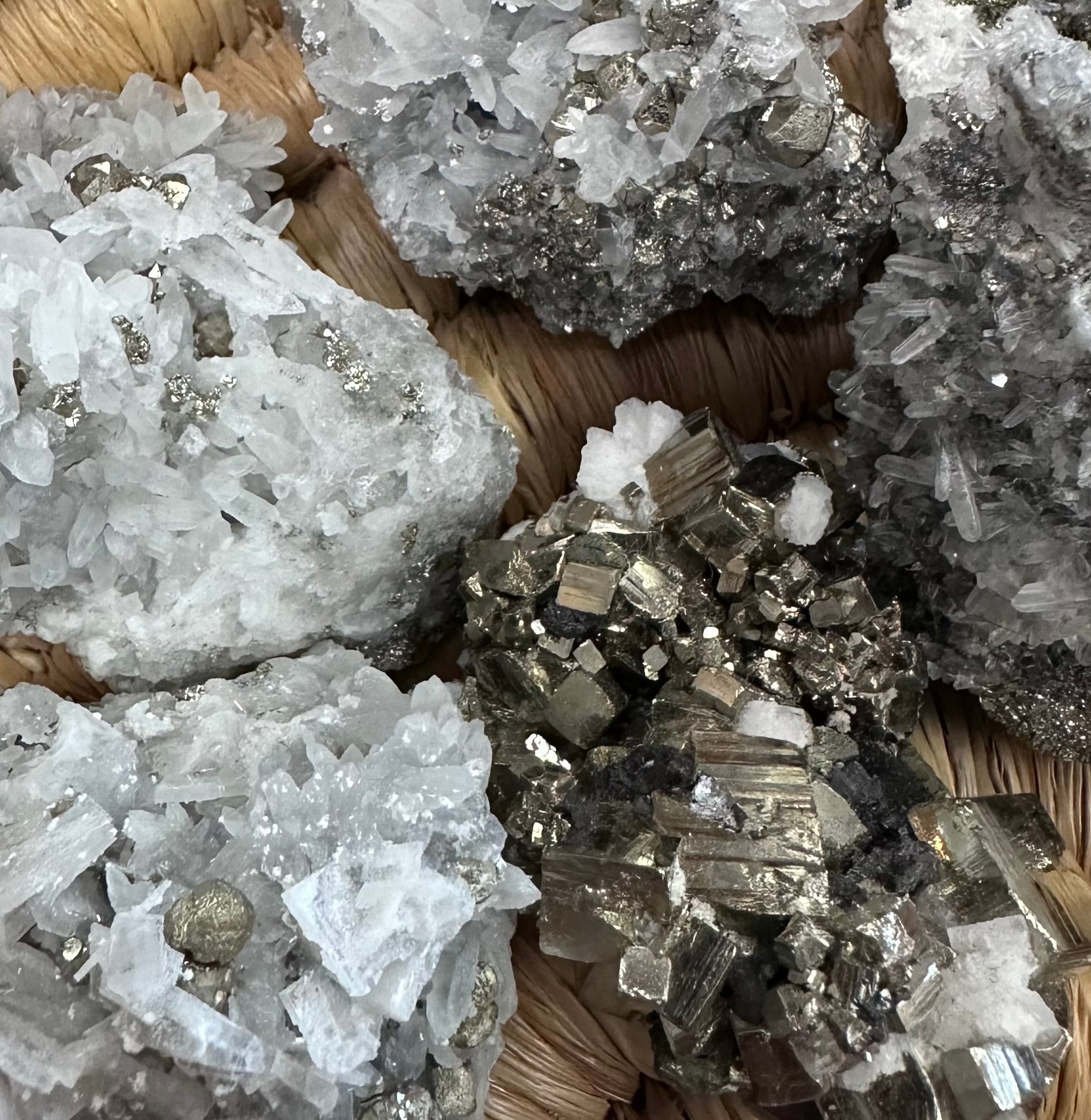 Pyrite & Quartz Clusters