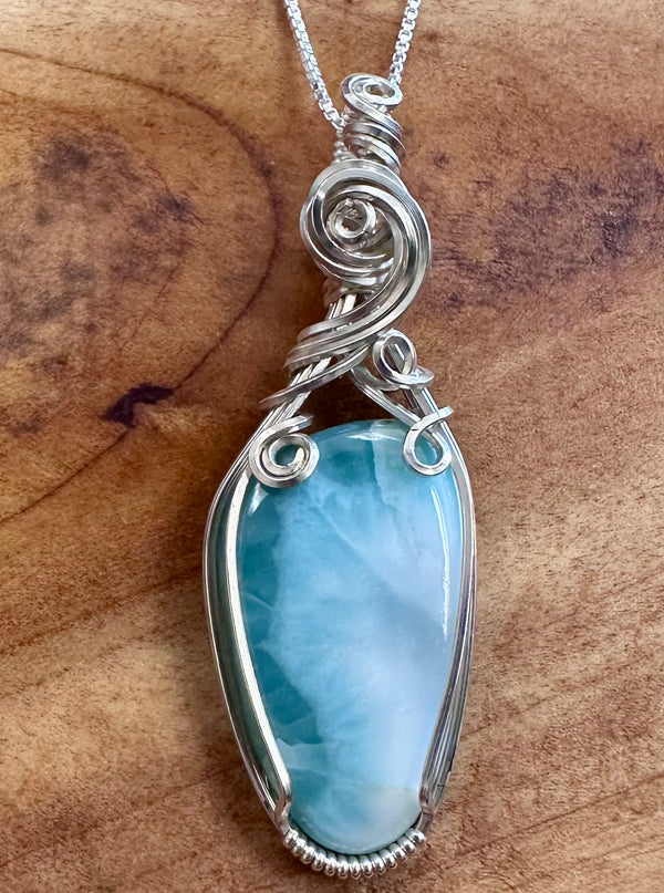 Larimar & Sterling Silver
