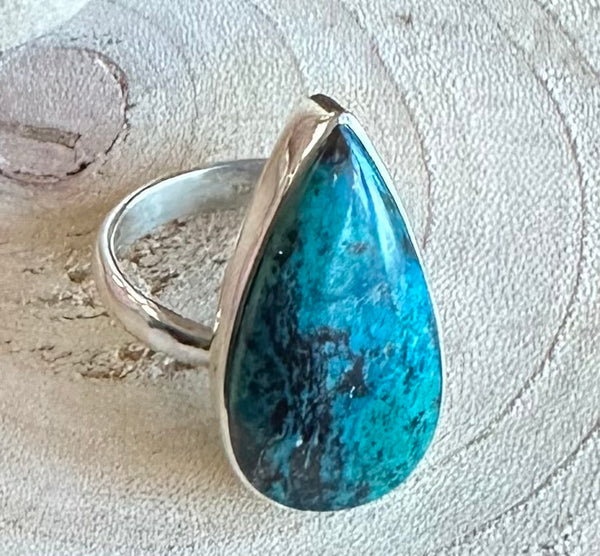 Chrysocolla Sterling Silver Rings