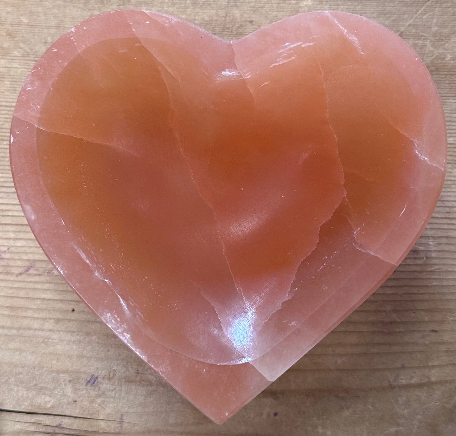 Selenite - Orange Peach