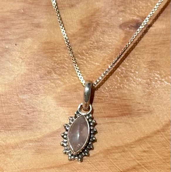 Rose Quartz & Sterling Silver