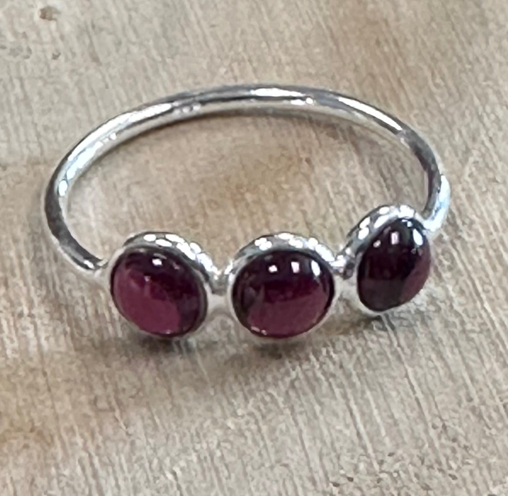 Garnet Sterling Silver