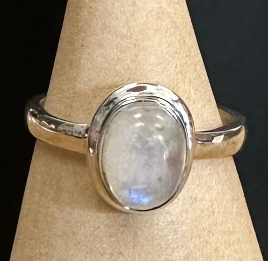 Rainbow Moonstone Sterling Silver